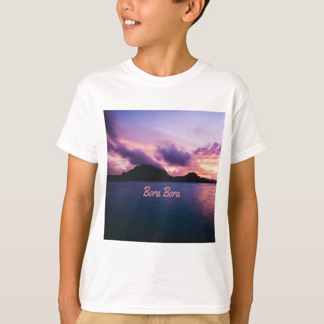 Bora Bora Suset Island Beach T-Shirt (Vorderseite)