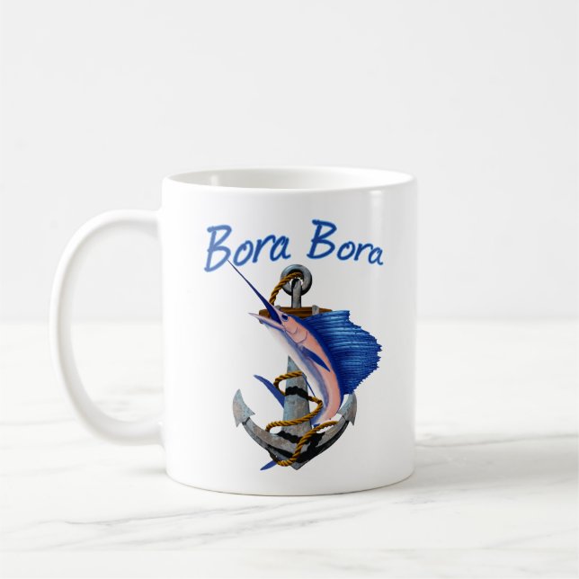 Bora Bora Tiefseefischerei Kaffeetasse (Links)