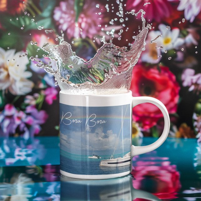 Bora Bora Tropical Island Paradise Yacht Coffee Kaffeetasse (Von Creator hochgeladen)