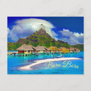 Bora Bora Tropical Island Postkarte