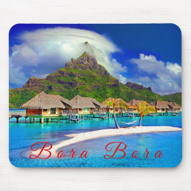 Bora Bora tropische Insel Mousepad (Vorne)