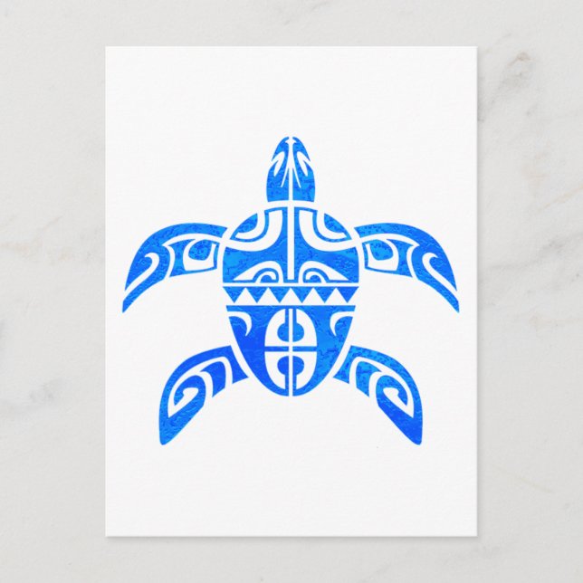 BORA BORA TURTLE POSTKARTE (Vorderseite)