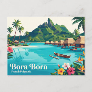 Bora Bora, Vaitape, Französisch-Polynesien Postkarte
