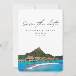 Bora Bora Wedding Save the Date Einladung