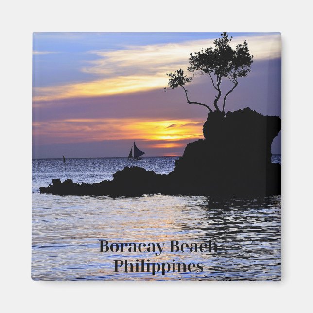 Boracay Beach, Philippinen, Magnet (Vorne)