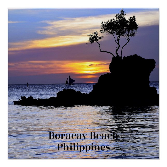 Boracay Beach, Philippinen, Poster (Vorderseite)