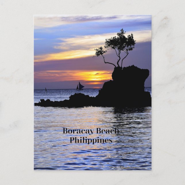 Boracay Beach, Philippinen, Postkarte (Vorderseite)