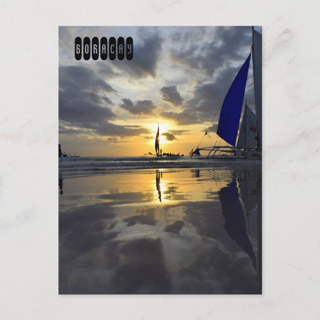 Boracay der Philippinen Postkarte (Vorderseite)