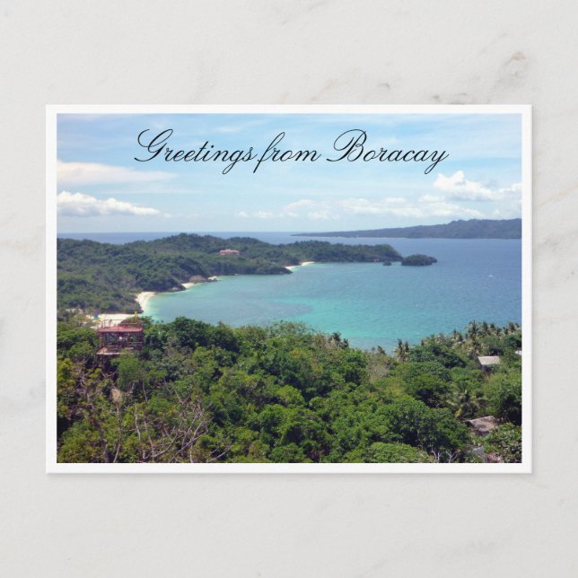 Boracay-Insel-Grüße Postkarte (Vorderseite)