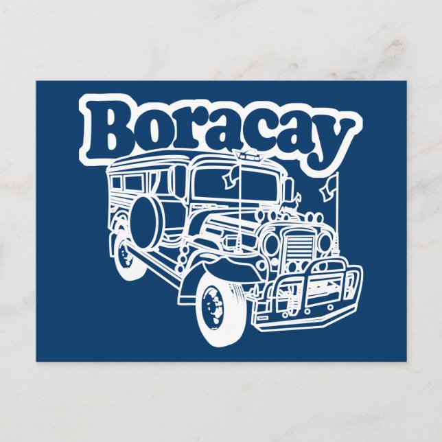 Boracay Jeepney Postkarte (Vorderseite)