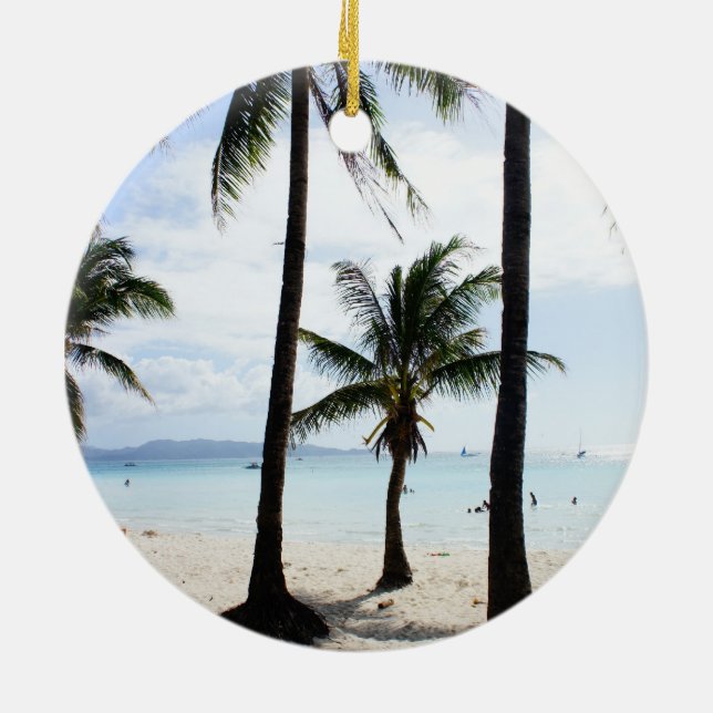 Boracay Philippinen Keramik Ornament (Hinten)