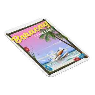 Boracay Philippinen Strand Reiseplakat Magnet