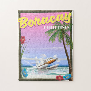 Boracay Philippinen Strand Reiseplakat Puzzle