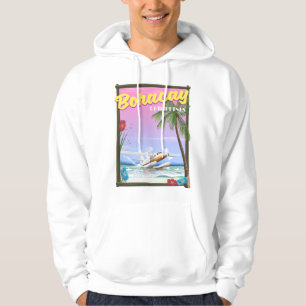 Boracay Philippines Strandposter Hoodie