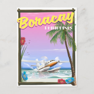 Boracay Philippines Strandposter Postkarte