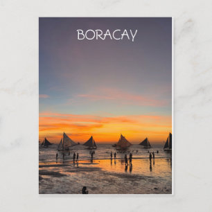 Boracay Postard Sunset Feiertagspostkarte