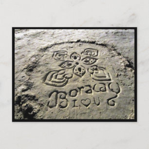 Boracay-Sand Postkarte