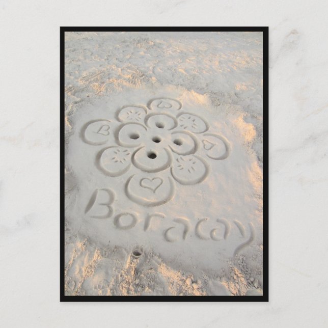 Boracay Sands Blume Postkarte (Vorderseite)