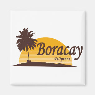Boracay-Weiß Magnet