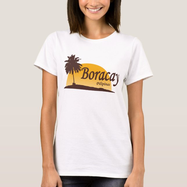 Boracay-Weiß T-Shirt (Vorderseite)