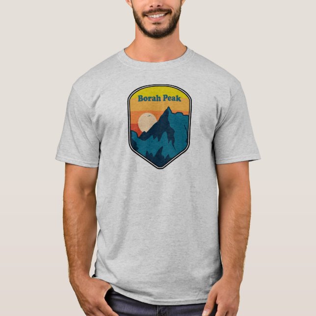 Borah Peak Idaho Sunrise T-Shirt (Vorderseite)