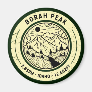 Borah Peak Idaho Wandern Magnet