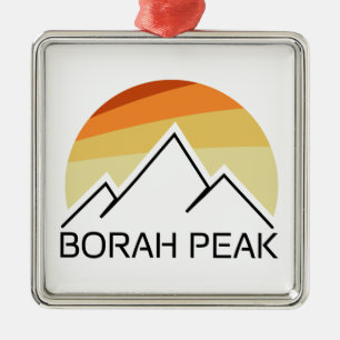 Borah Peak Retro Ornament Aus Metall