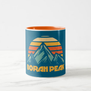 Borah Peak Retro Türkis Zweifarbige Tasse