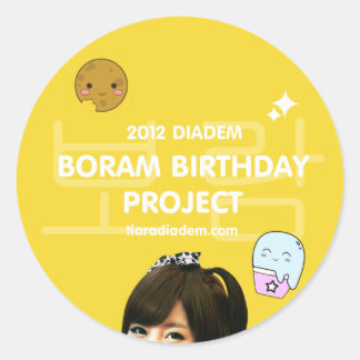 Boram Birthday Sticker 2012