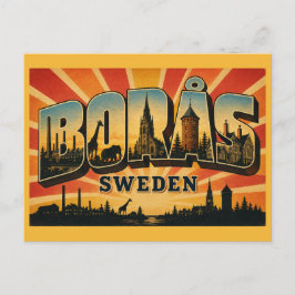 Borås Schweden Textil & Zoo Postkarte