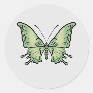 borboleta runder aufkleber