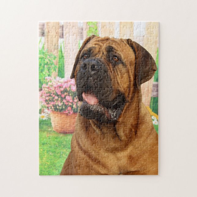 Bordeaux-Dogge Puzzle (Vertikal)