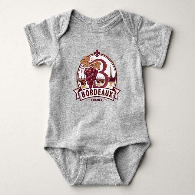 Bordeaux Frankreich Baby Strampler (Vorderseite)