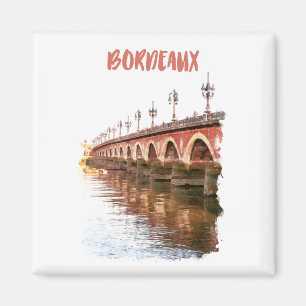 Bordeaux Frankreich City Travel Magnet