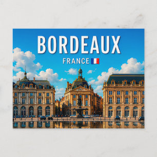 Bordeaux Frankreich Historische Flussufer Eleganz Postkarte