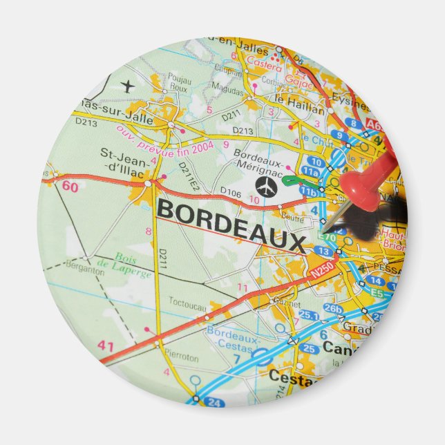 Bordeaux, Frankreich Magnet (Vorne)