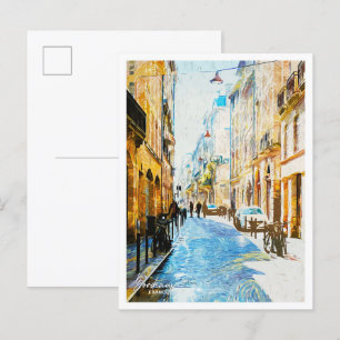 Bordeaux Frankreich Ölbild Stadtlandschaft Postkarte