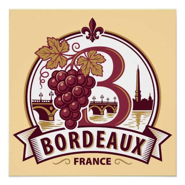 Bordeaux Frankreich Poster (Vorderseite)