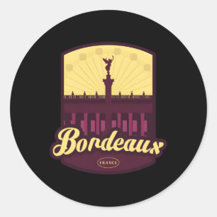 Bordeaux Frankreich Runder Aufkleber