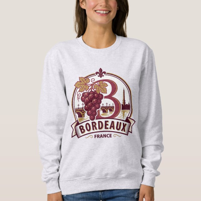 Bordeaux Frankreich Sweatshirt (Vorderseite)