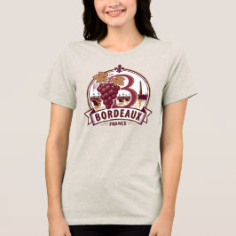 Bordeaux Frankreich Tri-Blend Shirt