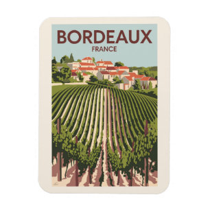 Bordeaux Frankreich Weinroute Mendrisiotto Vintag Magnet