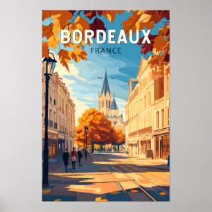 Bordeaux Frankreich Weinroute Mendrisiotto Vintag Poster