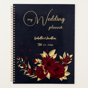 Bordeaux-Hochzeit und Goldmedaille Planer