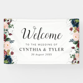 Bordeaux-Hochzeitsfeier Banner