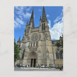 Bordeaux Kathedrale, (Saint-André de Bordeaux) auf Feiertagspostkarte