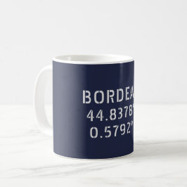 Bordeaux Latitude Longitude Kaffeetasse