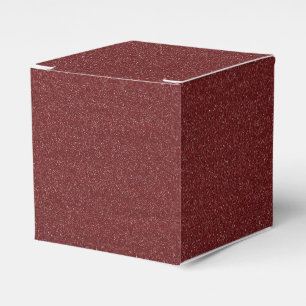 Bordeaux/Lila Faux Glitter Geschenkschachtel