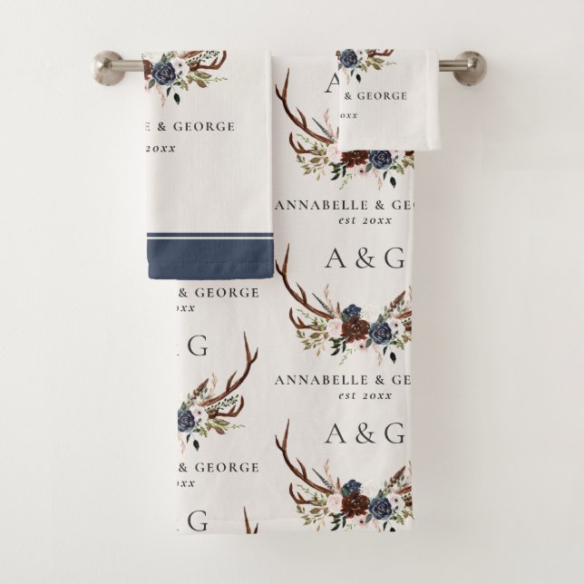 Bordeaux-Marinebar  Badhandtuch Set (Insitu)