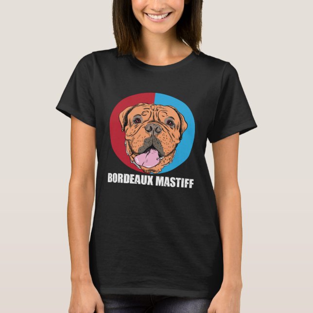 Bordeaux Mastiff Dogs Love T-Shirt (Vorderseite)